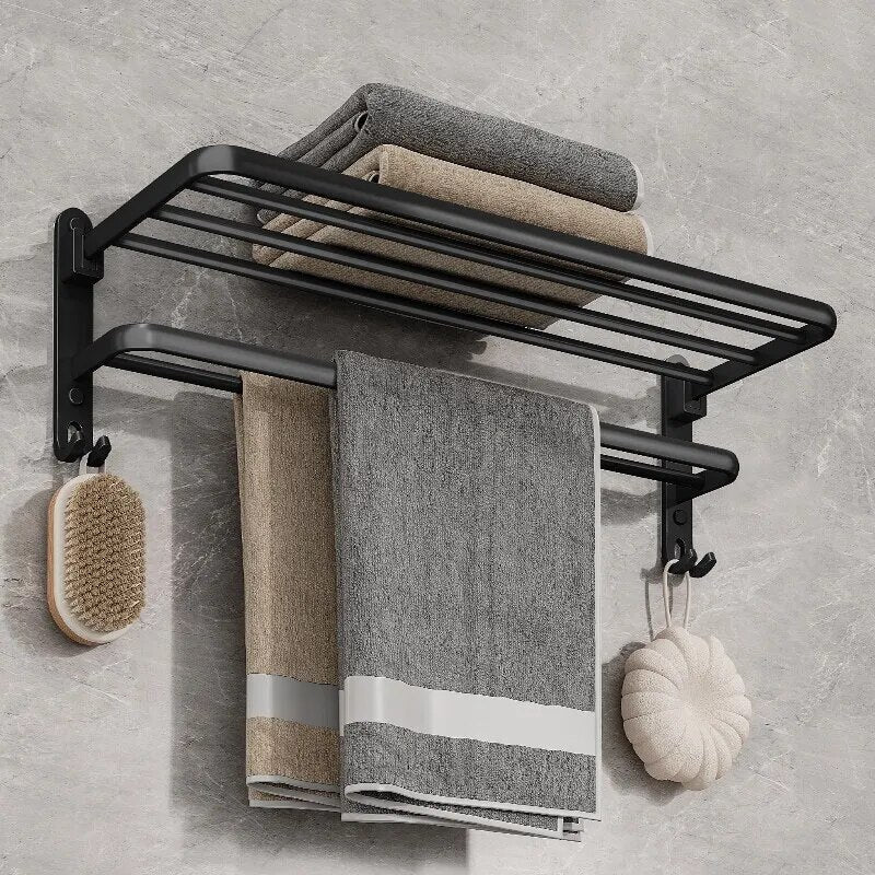 Klappbarer Handtuchhalter Aluminium Platzsparend Elegantes Design