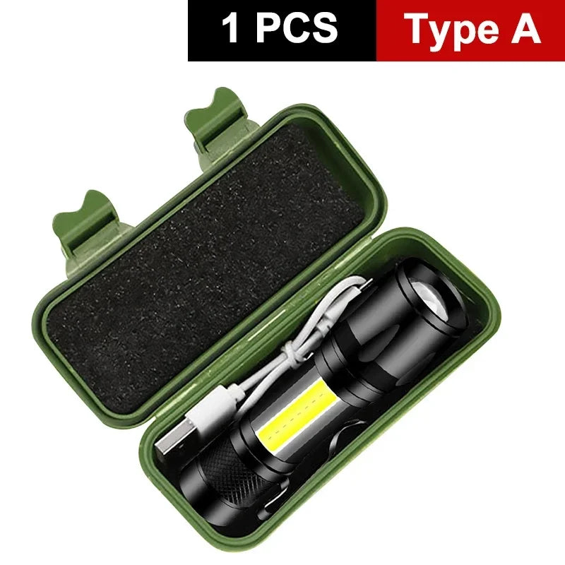 Taschenlampe Klein Wiederaufladbar Taktische LED Lampe
