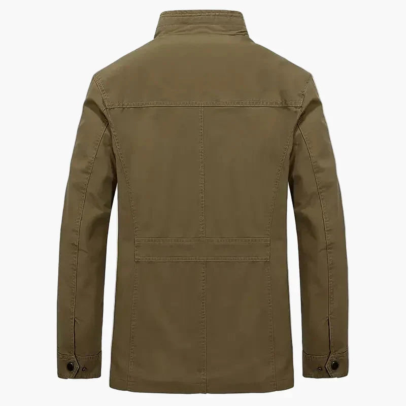 Freizeitjacke Stehkragen Multitaschen Lässig Outdoor