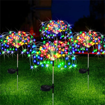 LED Solar Außenweg Beleuchtung Feuerwerk Effekt - BerlinGlamour