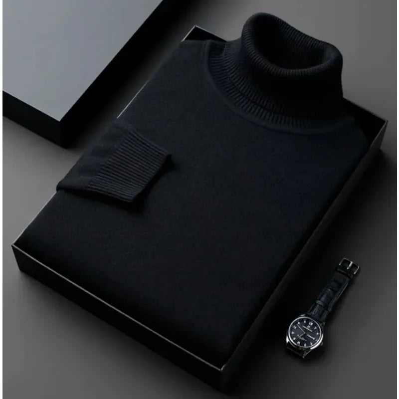 Wärmer Rollkragenpullover für Herren