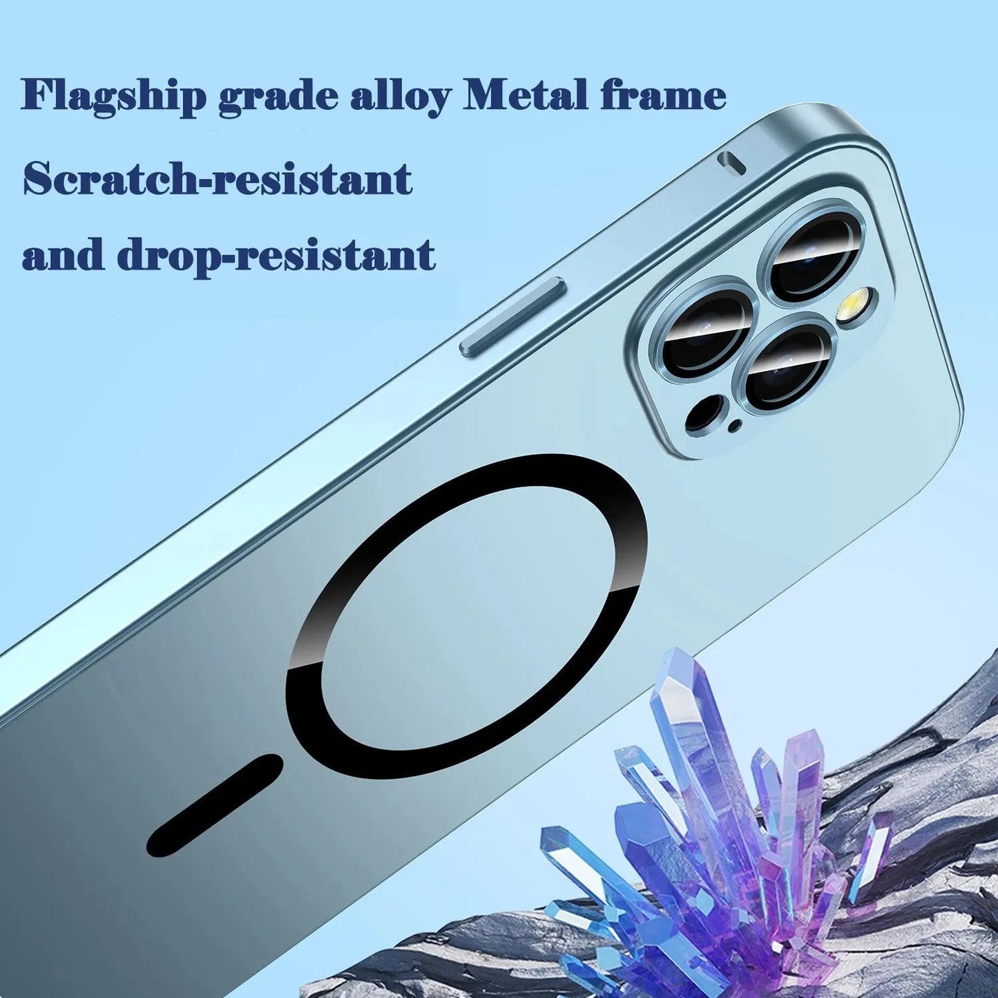 iPhone Hülle Magsafe Metallrahmen Aluminium Schutz