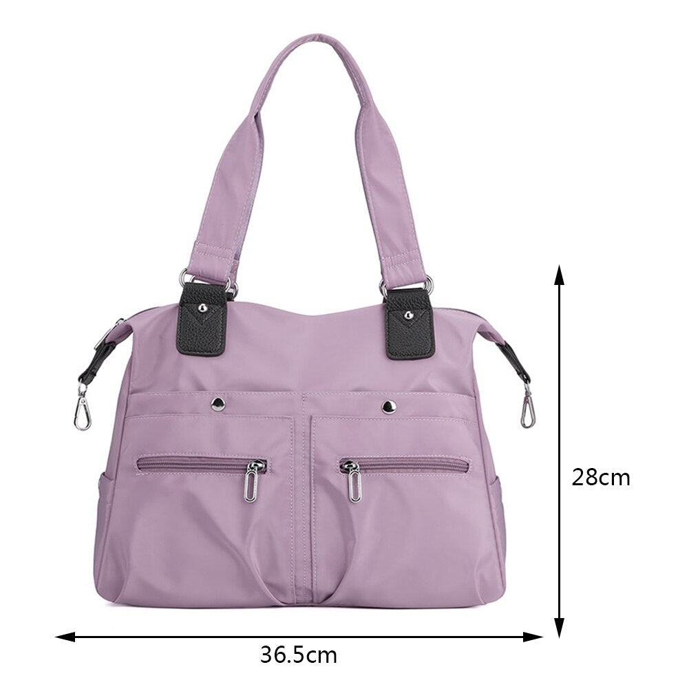 Große Wasserdichte Handtasche Damen Robust mit viel Stauraum - BerlinGlamour