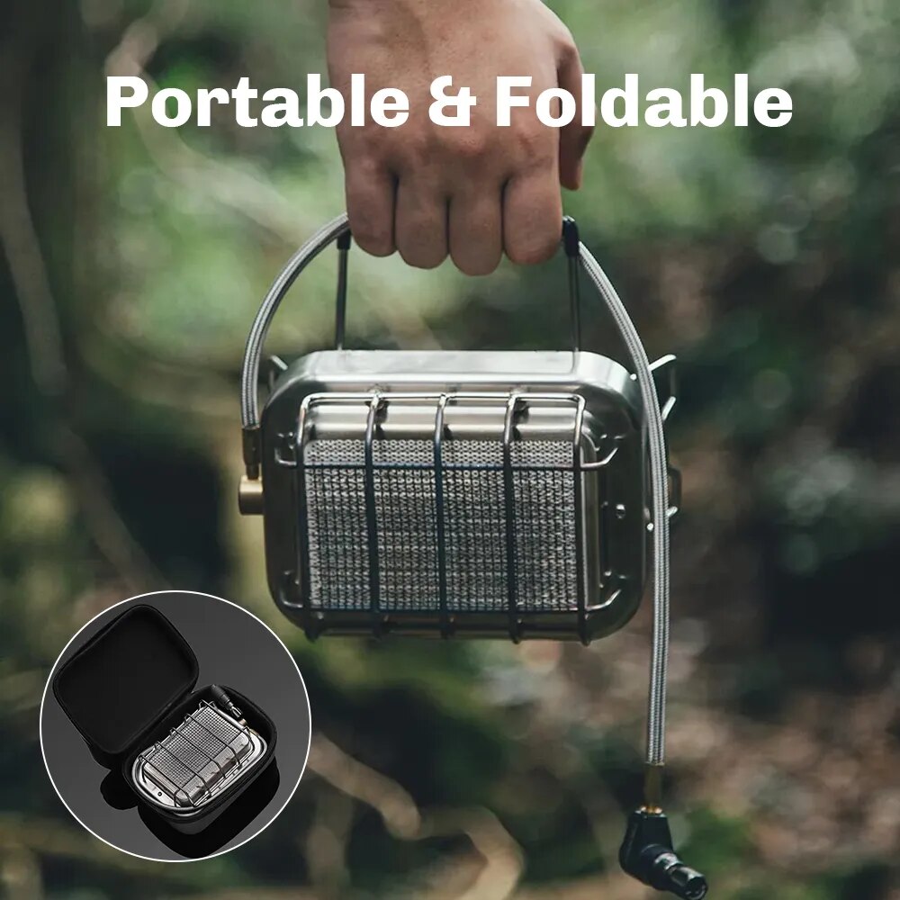 Tragbarer Gas Campingkocher Portable Grill Funktion