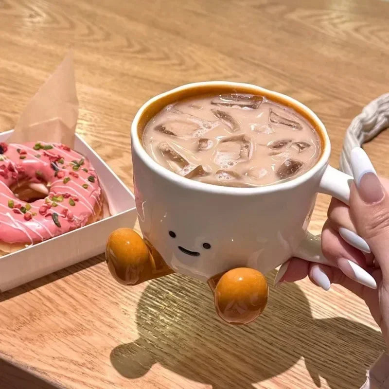 Keramiktasse Süße Glückliche Gesichtsdesign