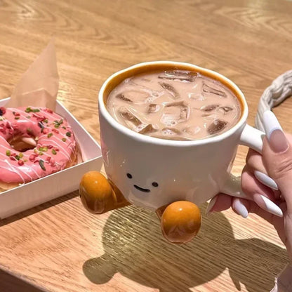 Keramiktasse Süße Glückliche Gesichtsdesign