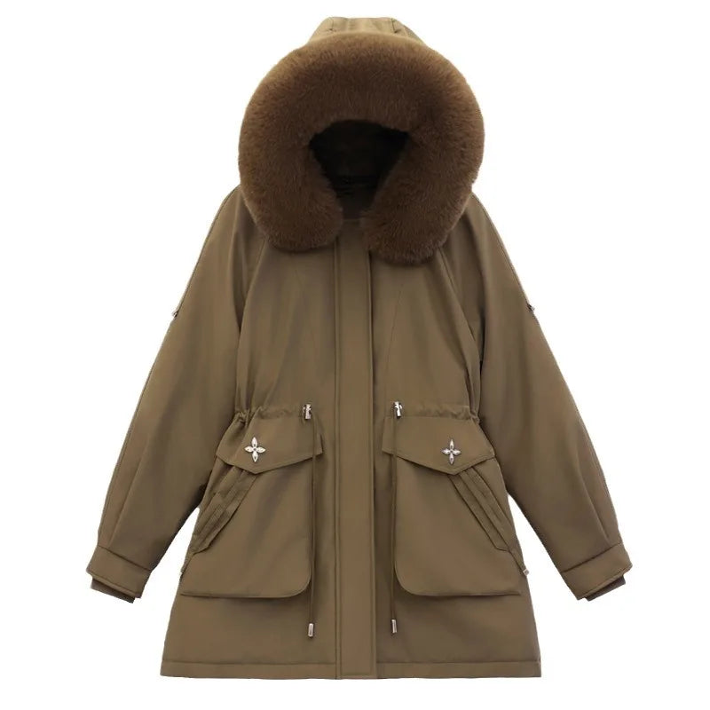 Kunstfelljacke Stilvolle Damenjacke Schwarz