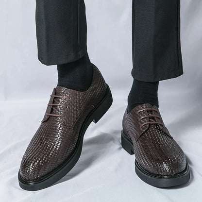 Herren Lederschuhe Oxfords Schwarz Elegannt