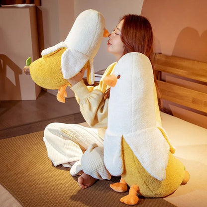 Plüsch Kissen Banana Duck Weiches Spielzeug