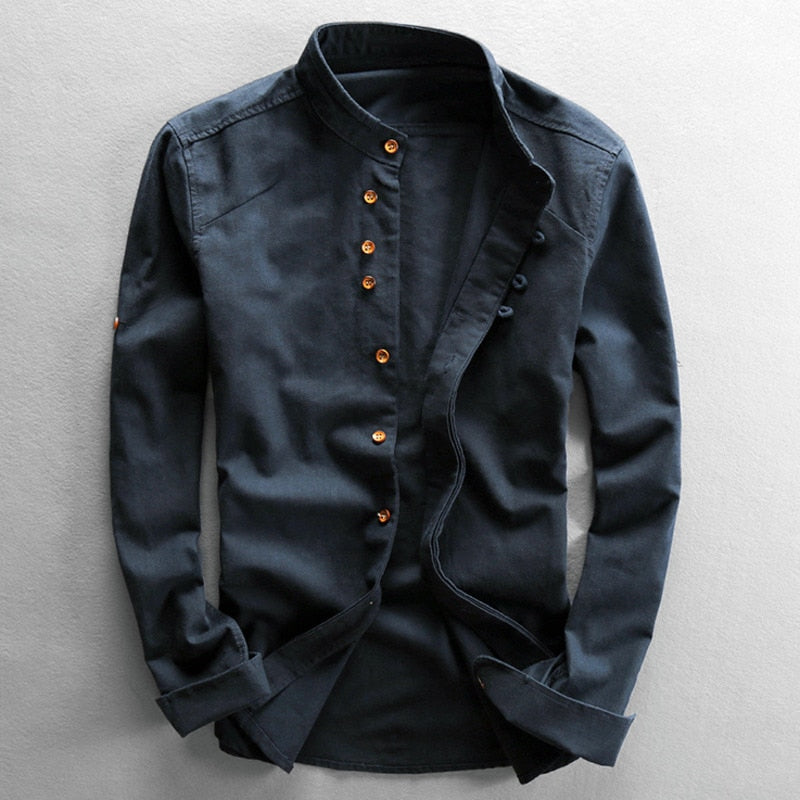 BerlinGlamour | Herren Kimono Hemd Slim Fit Modern