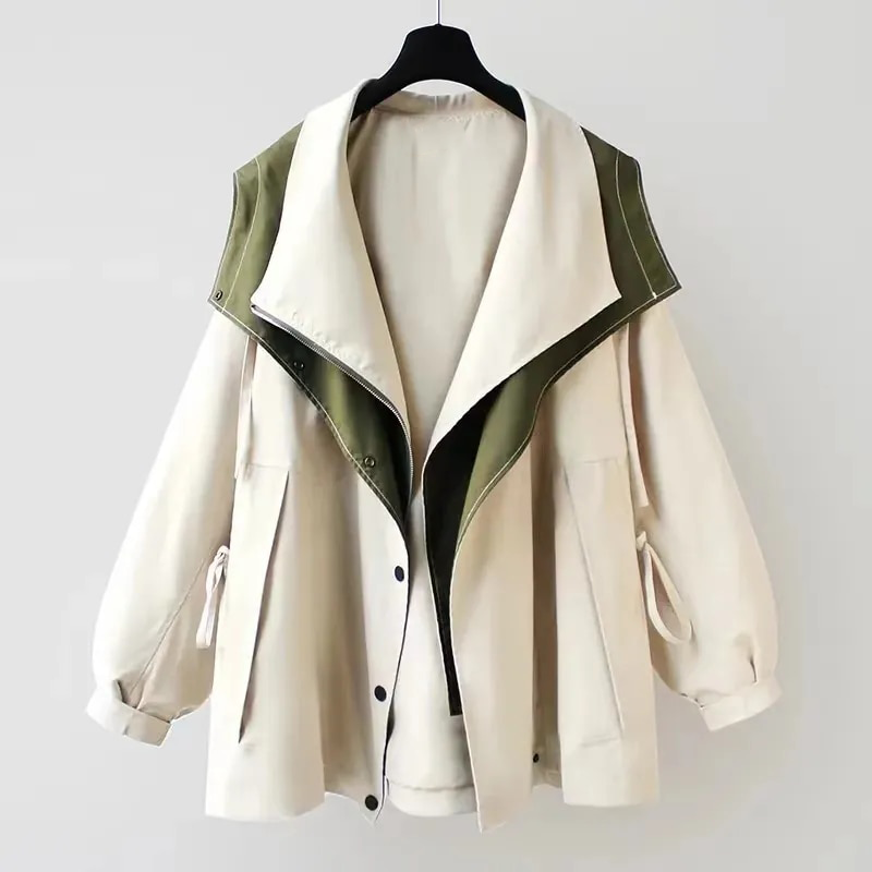 Regenjacke Damen Wasserdicht Elegante Frauenjacke