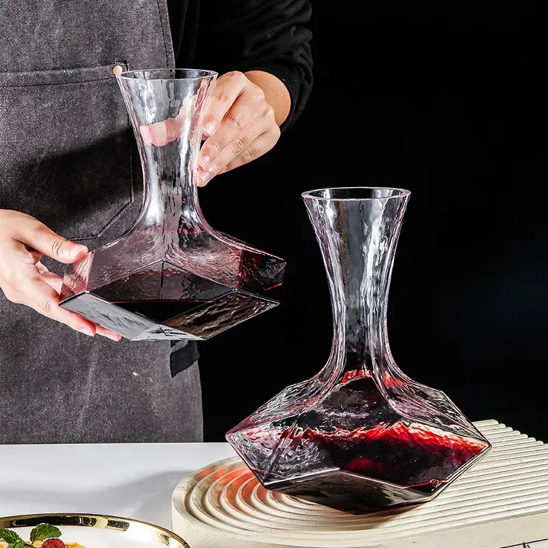 Eleganter Kristallglas Weindekanter Luxus Design