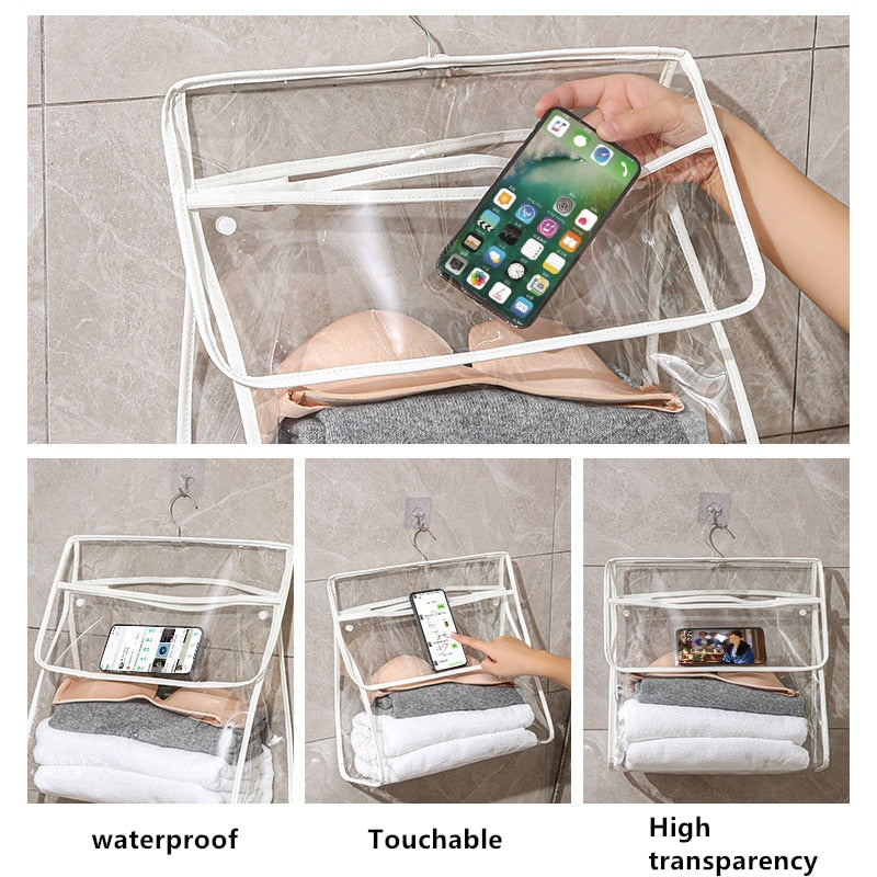 Badezimmer-Organisator Wasserdicht Transparent Hängend