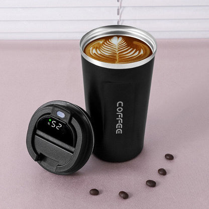 Smart Kaffeemug LED Thermos Becher Temperaturanzeige - BerlinGlamour