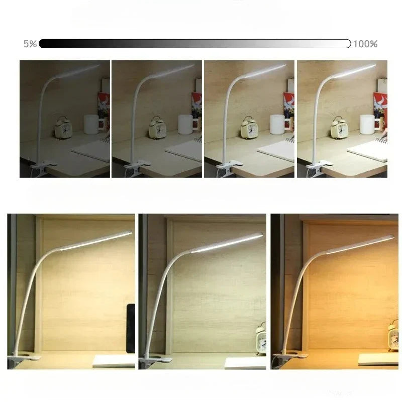 LED Klemmleuchte Dimmbar Flexibel USB