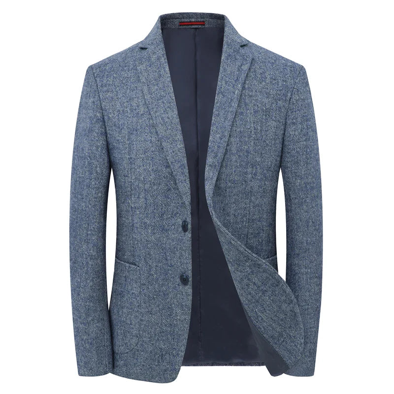 Eleganter Herren Blazer Grau Slim Fit