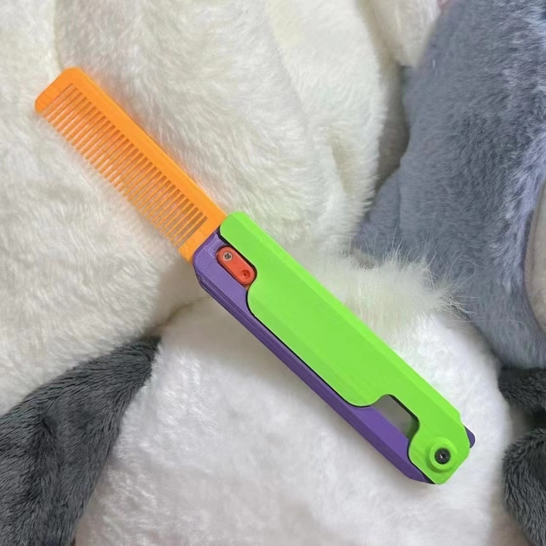 Faltbarer Kamm 3D-gedruckt Schwerkraft Effekt