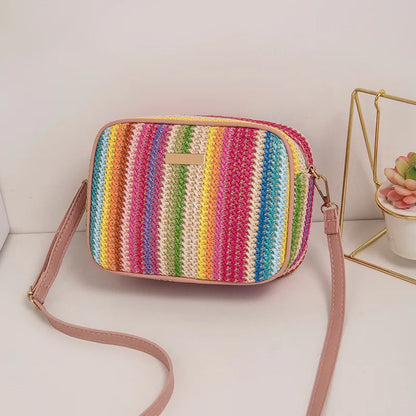 Mehrfarbige Damen-Umhängetasche Modern Elegent Sommerlich