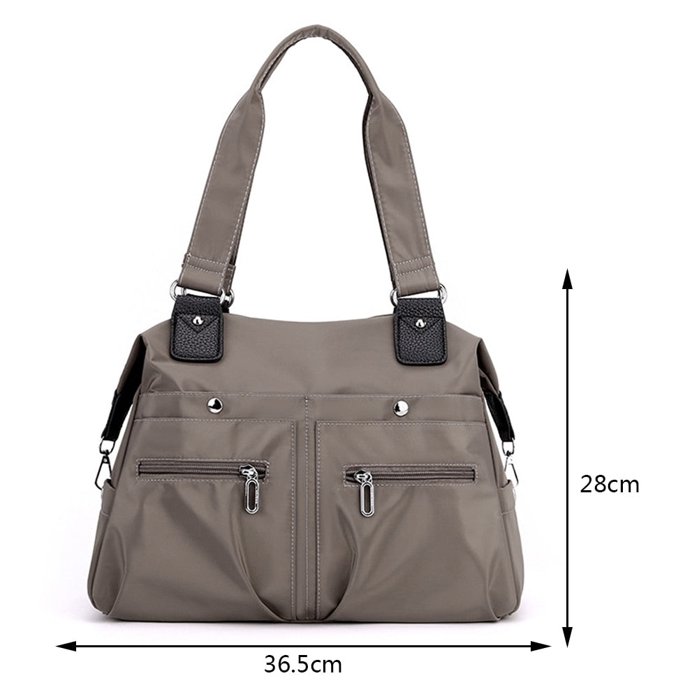 Große Wasserdichte Handtasche Damen Robust mit viel Stauraum