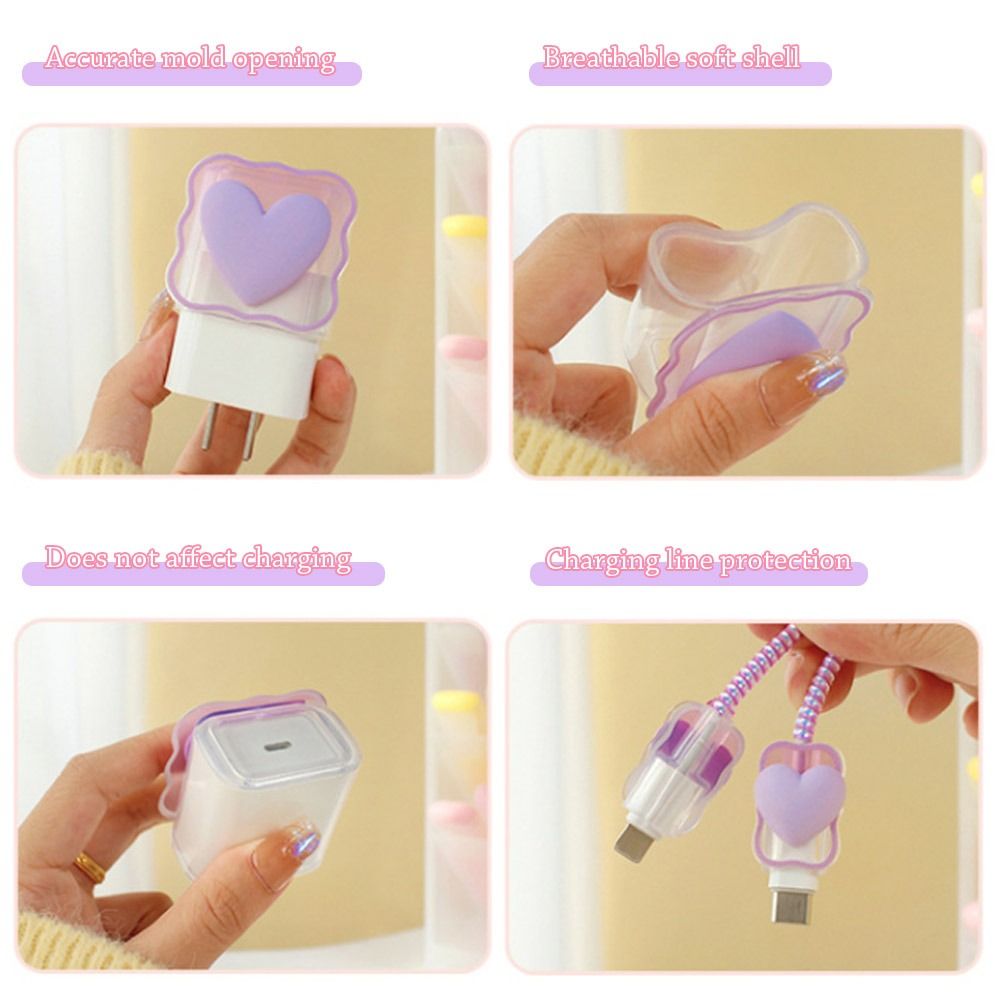 Ladekabel Schutzhülle Transparent durchsichtig
