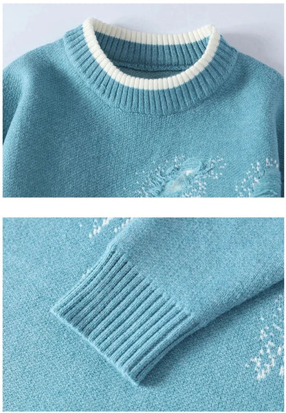 Herren Pullover Distressed Look Modern Trendy