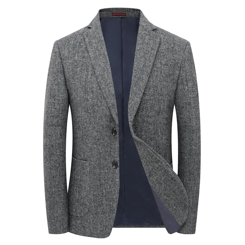 Eleganter Herren Blazer Grau Slim Fit