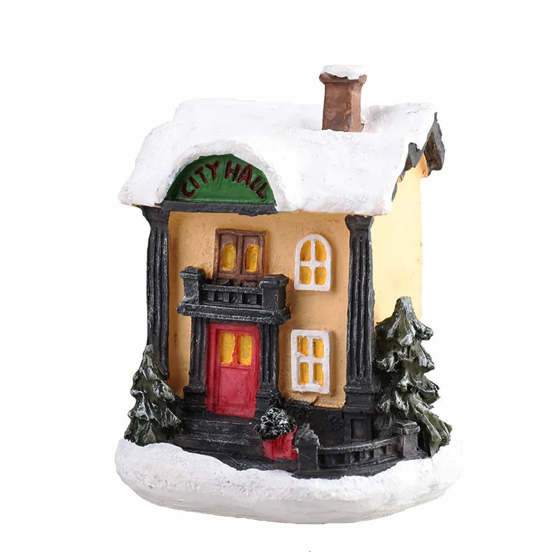 Weihnachtshaus Figuren LED Winterlichter Dekorativ
