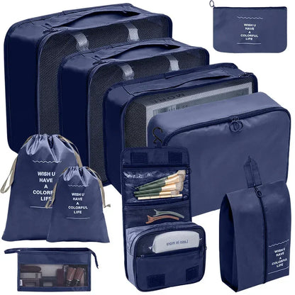 Reise-Organizer Set 7-10-teilig Faltbar Koffer-Boxen