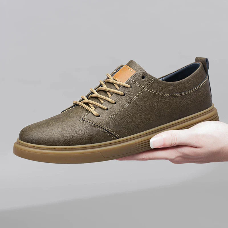 Herren Leder Sneaker Echtleder Sportschuhe