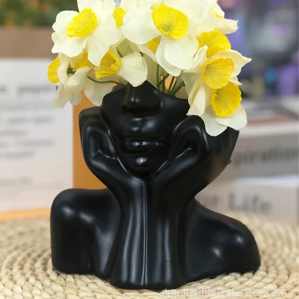 Blumentopf Dekorativ Glücklich Bunt Keramik