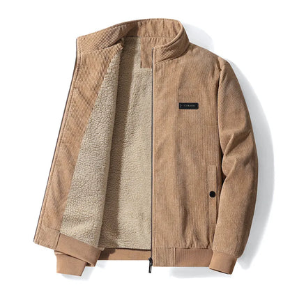 Retro Sherpa Jacke Samt Damen Herren Warm