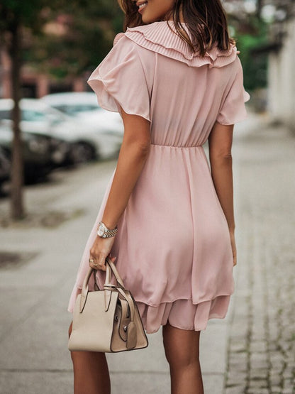Kurzes Partykleid mit Rüschen Elegant