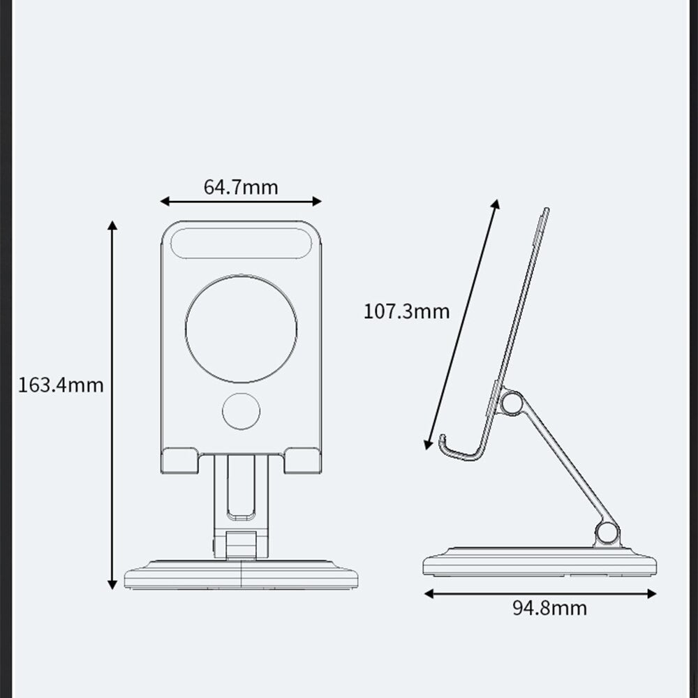 Handyhalter 360 Grad Rotierbar Holz Kippbar Universal