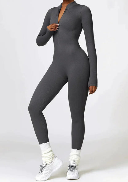 Aktiver Jumpsuit Stretch Damen Sportanzug