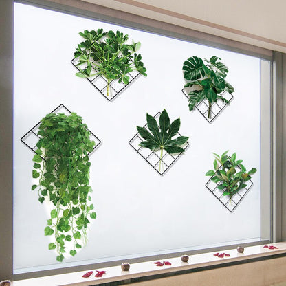 Grüner Pflanzen Wandaufkleber 3D Natur Optik