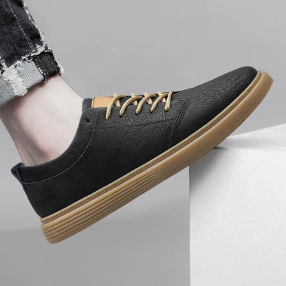 Herren Leder Sneaker Echtleder Sportschuhe