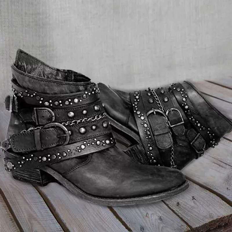 Luther Herren Stiefel im Vintage Retro-Stil