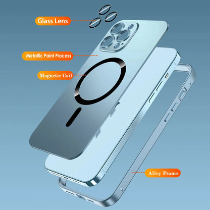 iPhone Hülle Magsafe Metallrahmen Aluminium Schutz - BerlinGlamour
