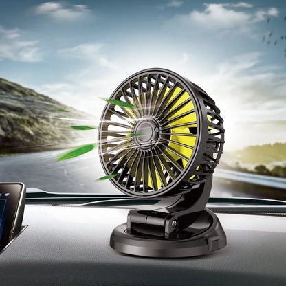 Auto Ventilator 12V/24V/5V, Drehbar, Kompakt, USB