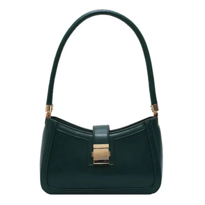 Elegante Damenhandtasche Reißverschluss Ledertasche Schwarz