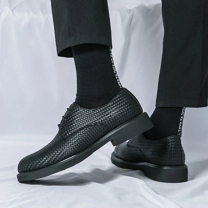 Herren Lederschuhe Oxfords Schwarz Elegannt