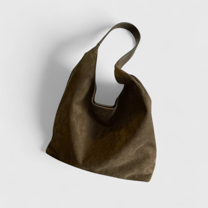 Elegante Damen Schultertasche Minimalistisch Schwarz