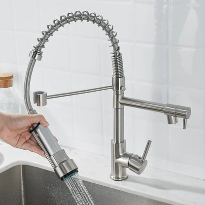 Küchenarmatur Doppel Auslauf Bronze Luxus