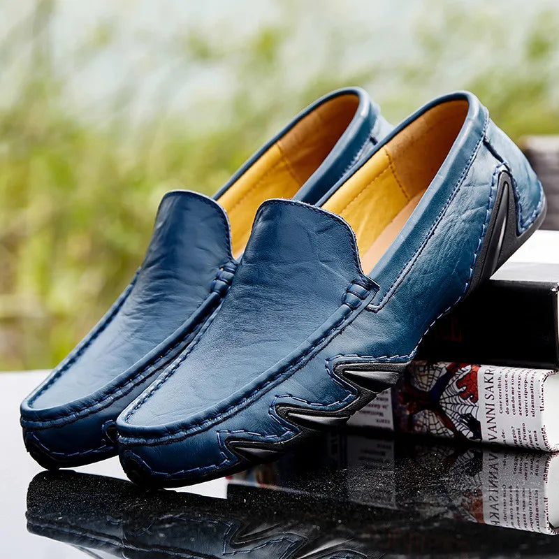 Leder Slipper Herren Luxus Warm Bequem