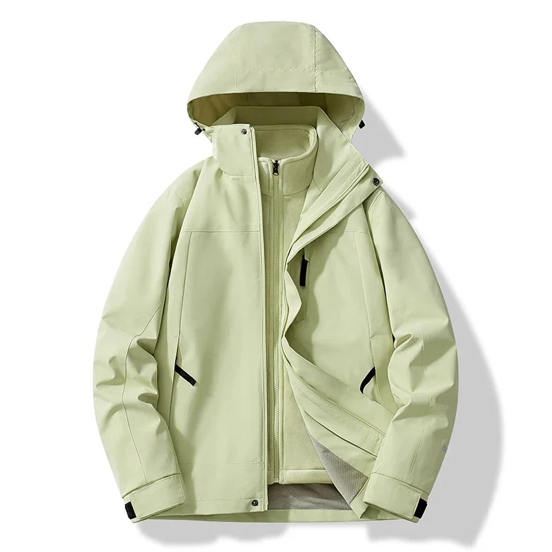 Herren Winterjacke Warm mit Kapuze Wasserfest