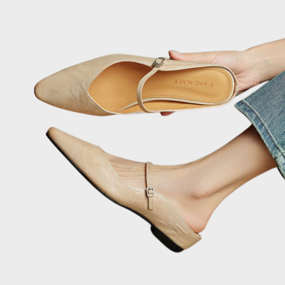 Damen Slipper Leder Echt Bequem - BerlinGlamour