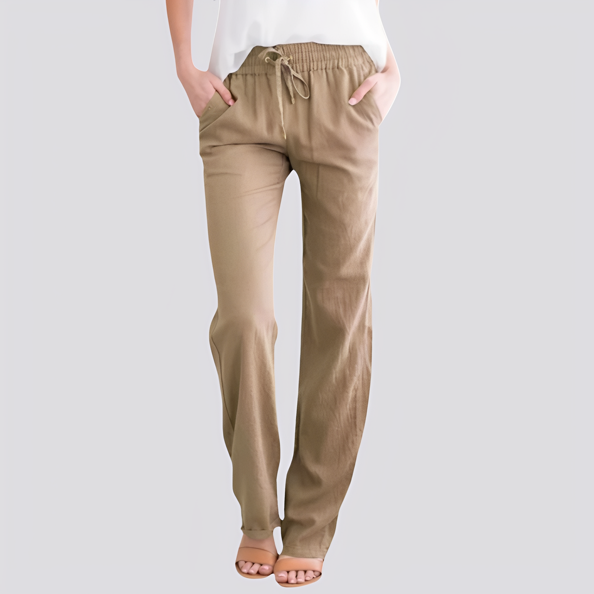 Damen Hose Leicht Elastisch Bequem - BerlinGlamour