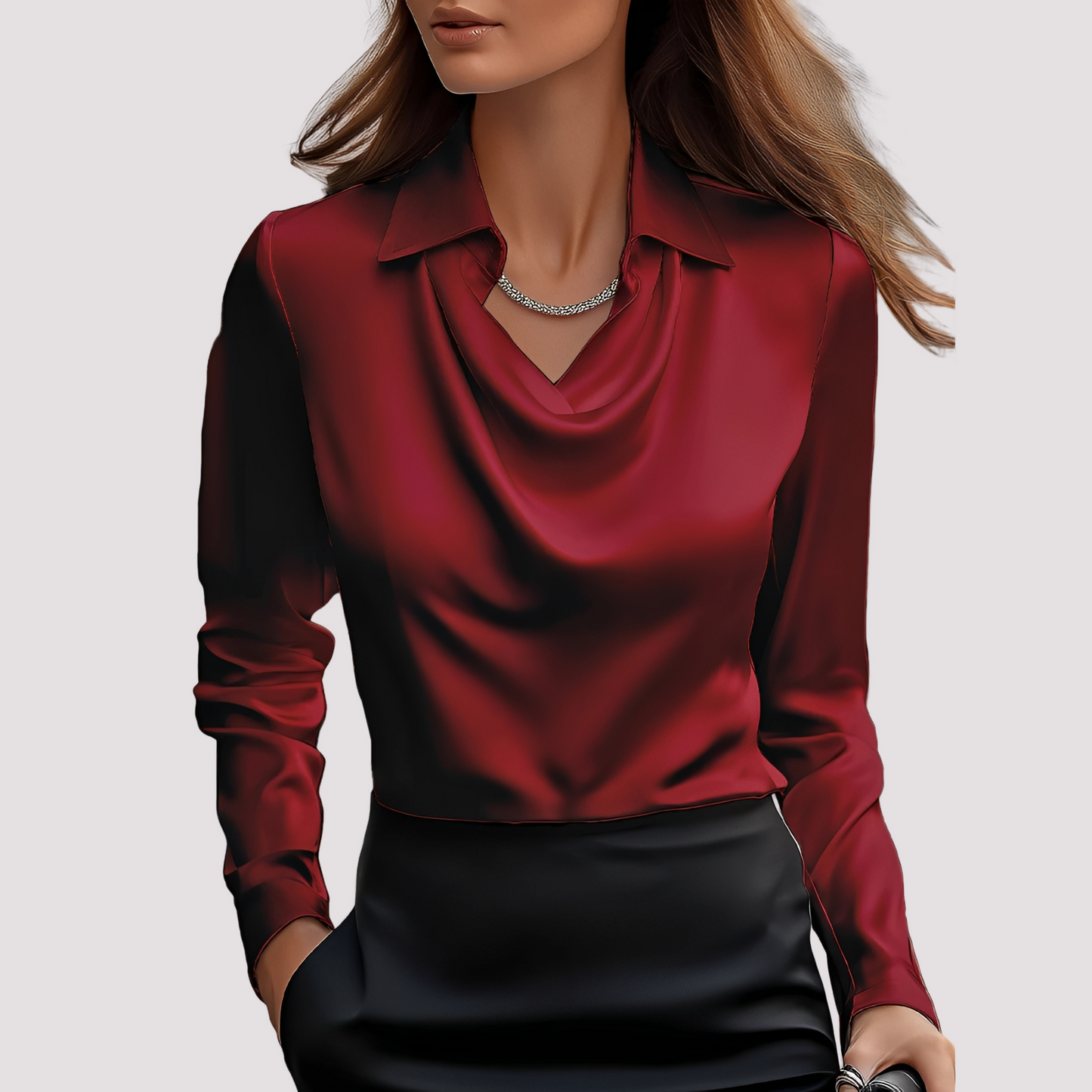 Elegante Damenbluse Hemdstyle Modern