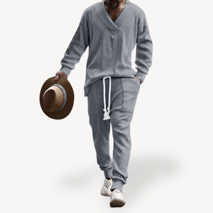 Set aus Pullover und Hose mit Zopfmuster | Loravelle 4