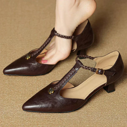 Elegante Ledersandalen Damen Schwarz - BerlinGlamour